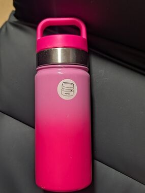 Pink Ombre Stainless-Accent Insulated Bottle with Snack Holder
